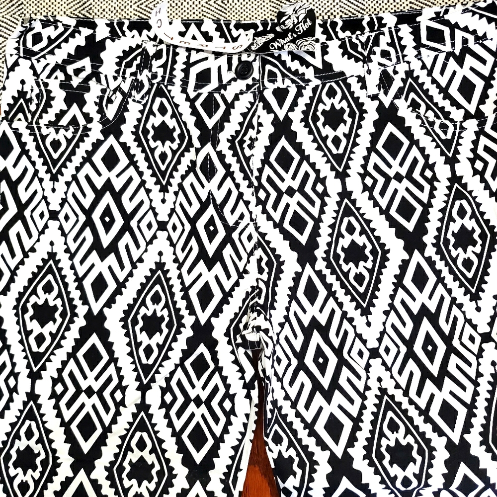 Aztec plus size skinny jeans